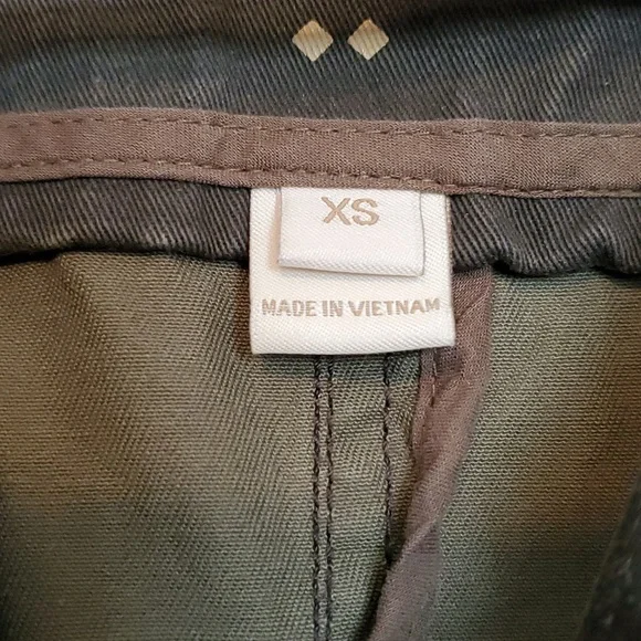 J. Crew Jacket cinch waist olive green color size xs - Picture 2 of 11